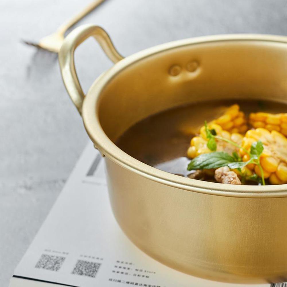 Korea Nicht-Stock Gold Suppe Topf Aluminium Legierung Milch Topf Suppentopf Herde Salat sofortig-nudeln Schüssel Küche Kochen Werkzeuge 14-20 cm