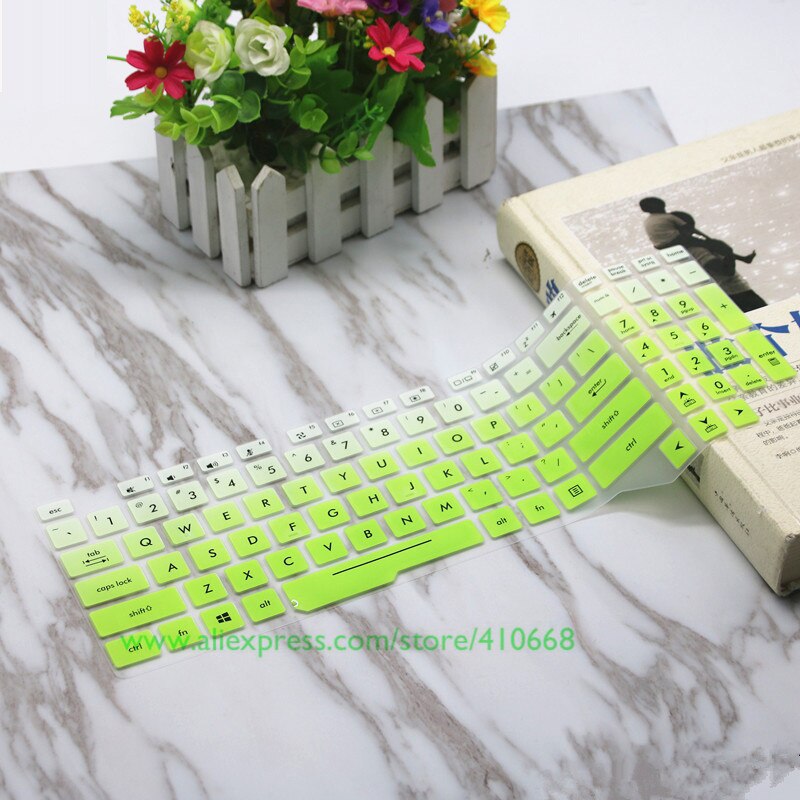 15.6&#39;&#39; Laptop Keyboard Cover Skin Protector For Asus TUF Gaming FX505 fx505ge FX505G FX 505 GD DT GM FX505GM FX505GD fx505DT: Gradualgreen