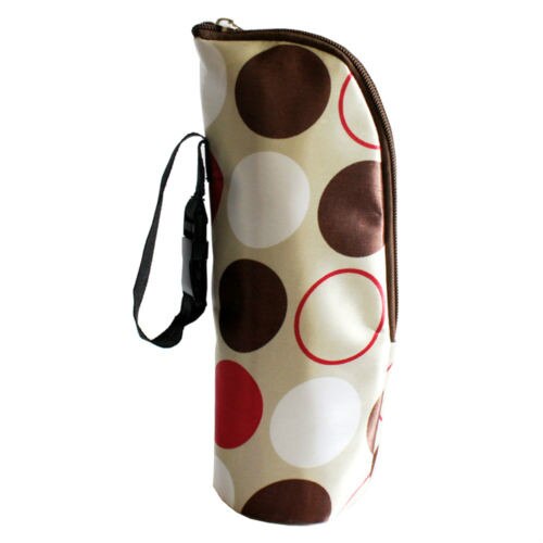 Calentadores de biberones térmicos bolso para mamá bolsa para colgar en el cochecito tela Multicolor película de aluminio portátil superventas: Beige