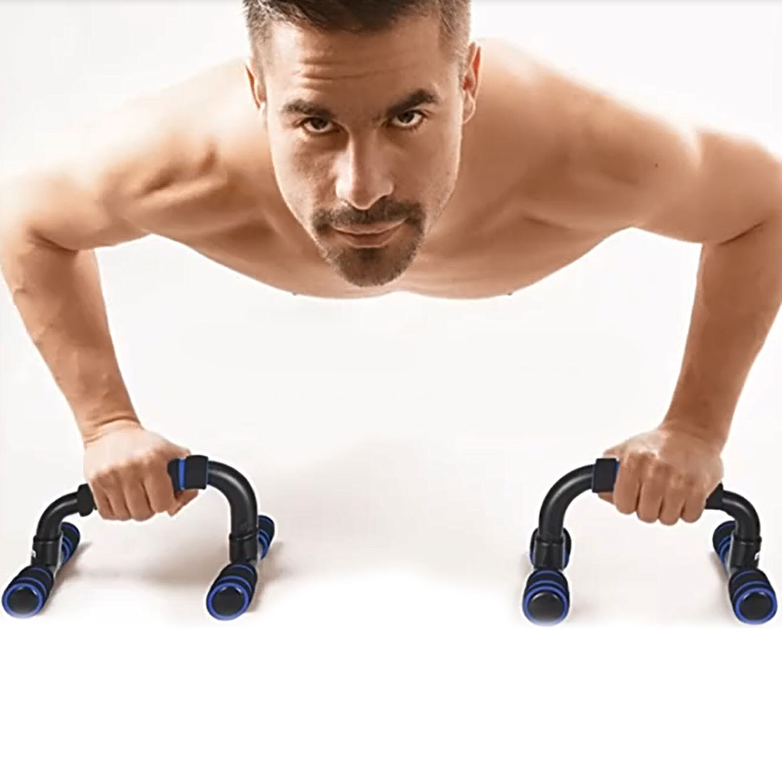 7-in-1 AB Wheel Roller Kit AB Wheel Roller Kit Press Roller Push-Up Bar Jump Rope Hand Gripper Knee Pad Fitness Workout Tools