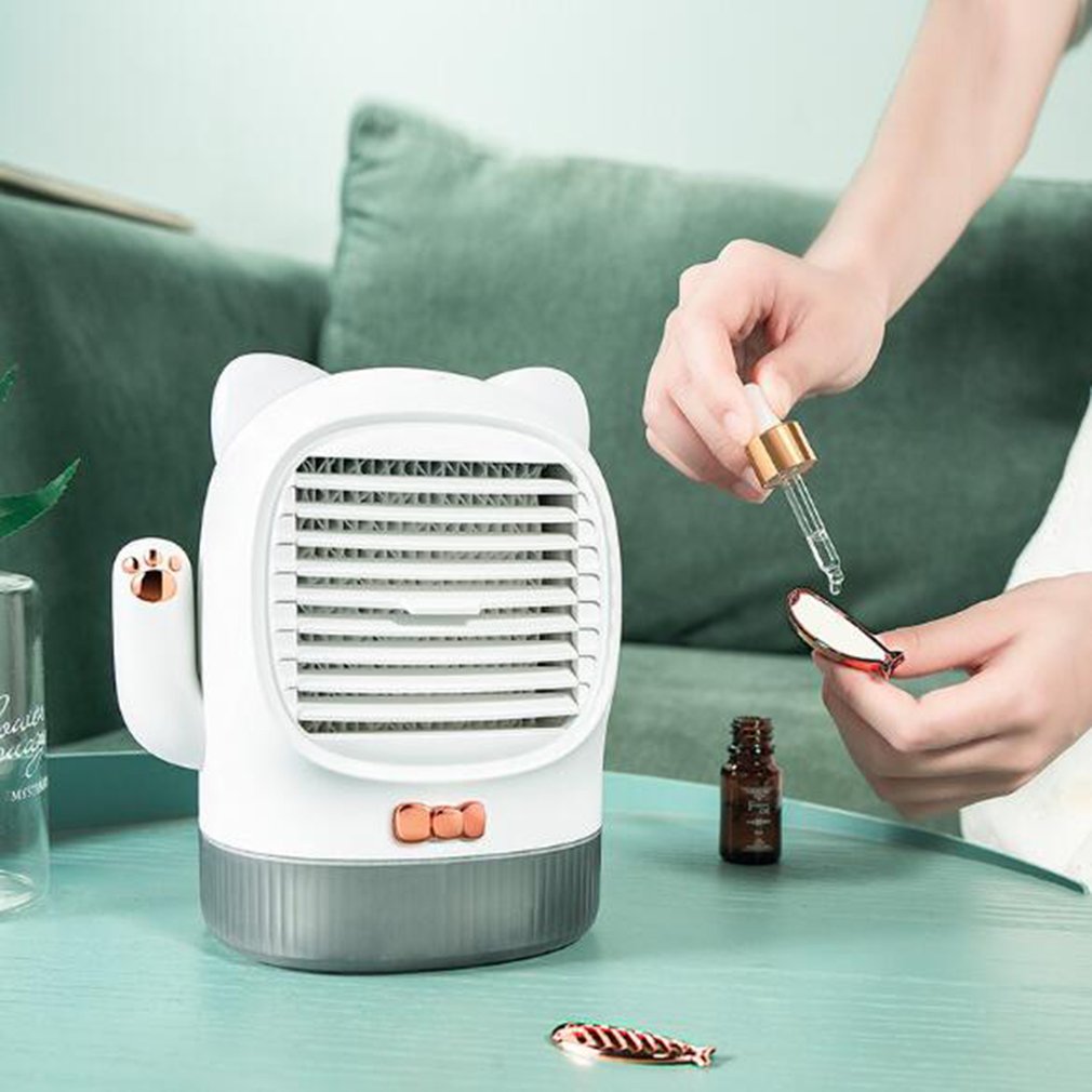 Mini Portable Air Conditioner Artic Cooler LED Timer USB Personal Space Cooler Fan Air Cooling Fan Device