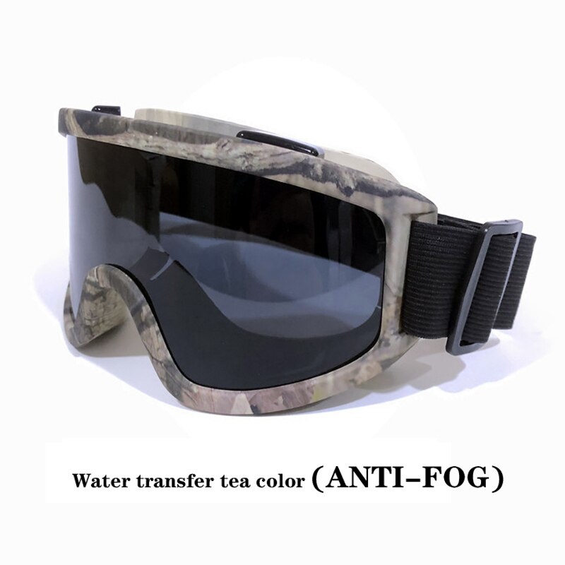 Gafas de sol de esquí con protección UV400 para hombre y mujer, lentes coloridas anticolisión para motocicleta, todoterreno, juego de guerra, espejo de nieve, 8 colores: 8