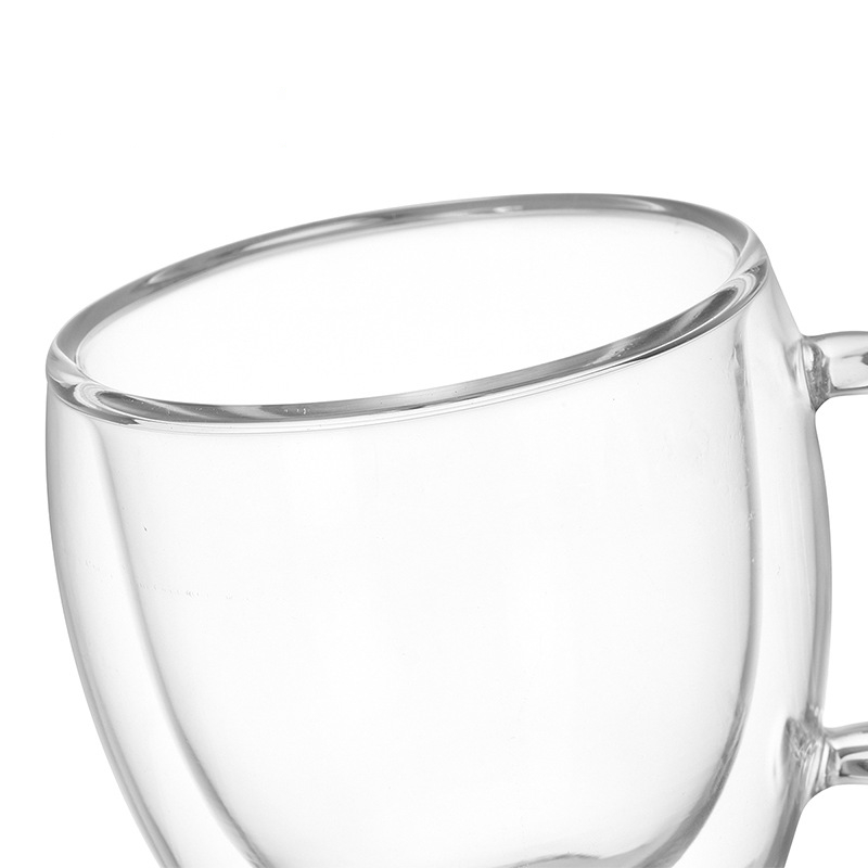 Bodum-Tasse à café/expresso Double paroi en verre de 150ml, poignée résistante à la chaleur, Tasse à café noir, Tasse de thé, Tasse de Tazas