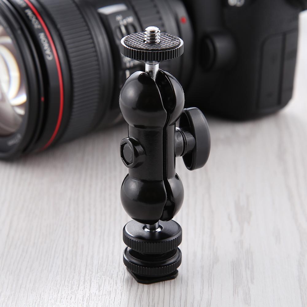 Aktion Kamera schnell Freisetzung Kugelkopf Klemme Blitz Schuh schwenken Ball Kopf für insta360 eine x2 1/4 zoll Stativ Schraube Magie Arm