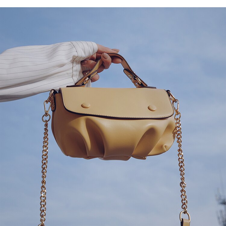 Original macaron skuldertaske & håndtaske sky smiley crossbody taske bredde 22cm højde 14cm tykkelse 12cm: Gul