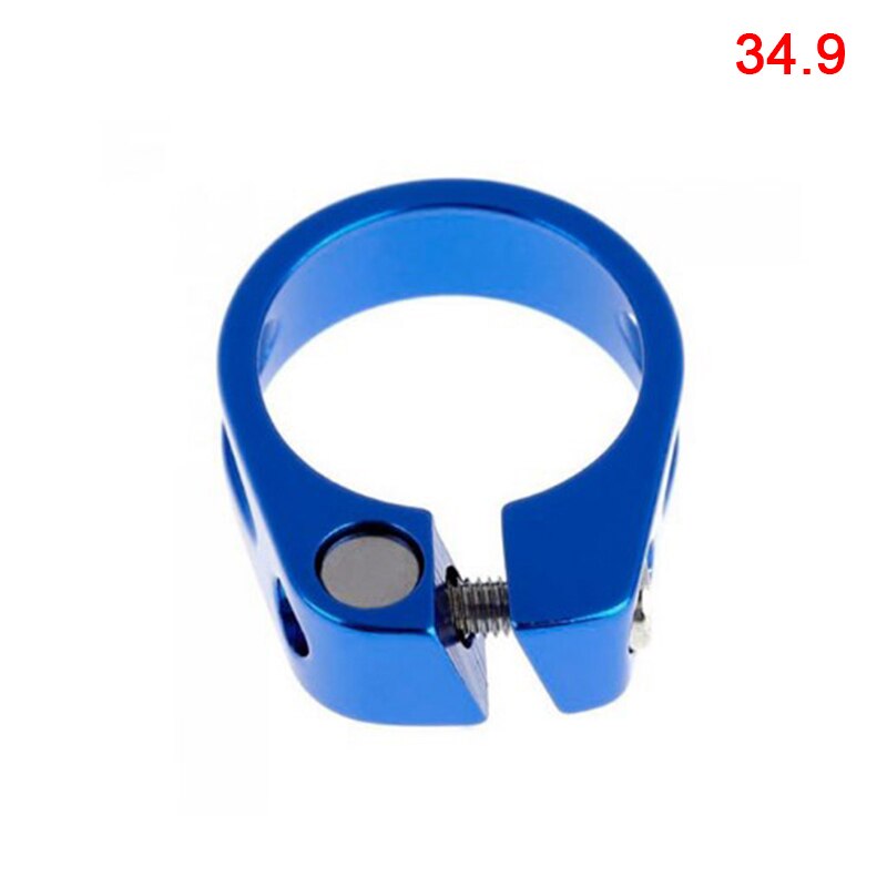 Aluminiumlegering fiets zadelpenklem 31.8/34.9mms fietsonderdelen fiets zadelpen buisklem mtb mountainbike racefiets zadelklemmen: Ywod 12- bl -34.9