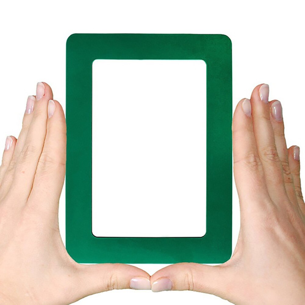 Colorful Magnetic Picture Frames 11.8*16cm Photo Magnets Photoframe Refrigerato SCN: Green 