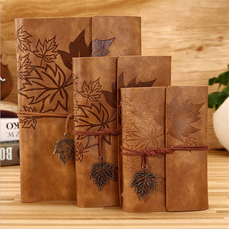 Carnet de voyage Vintage en cuir PU A5 A6 A7, carnet de notes Kraft vierge, carnet de croquis, Journal intime, papeterie fournitures scolaires et de bureau