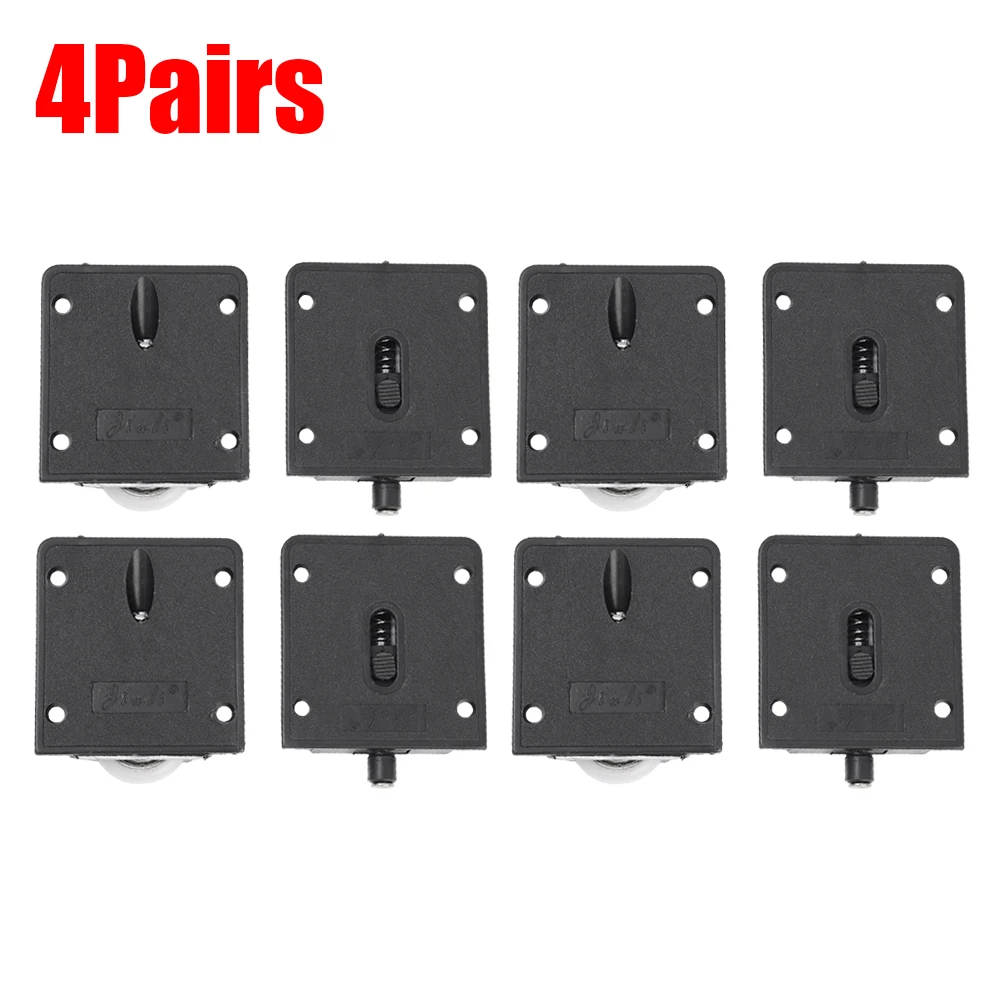 1/4Paare Möbel Schiebetür Rolle Schrank Kleiderschrank Schrank Riemenscheibe Feder Schieberad mit Lagern Möbelzubehör: Grau