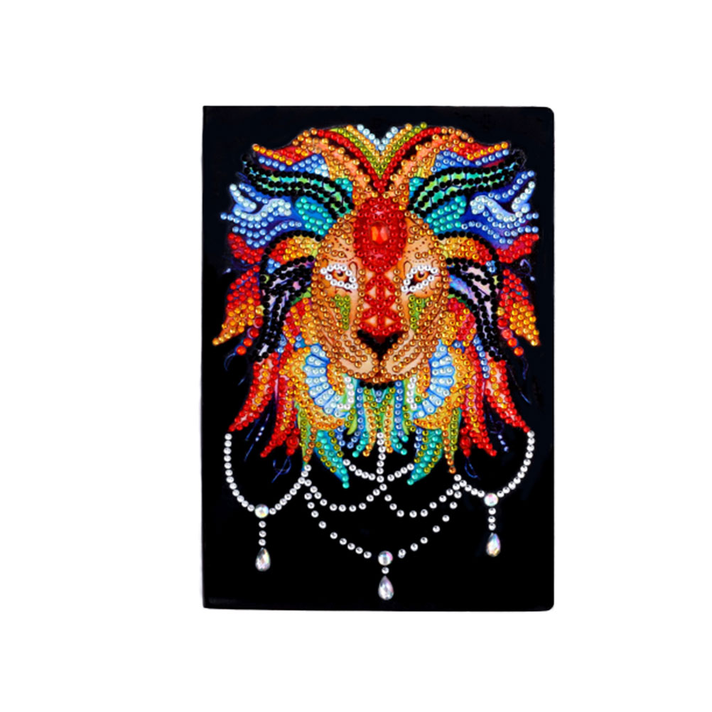 DIY 5D Diamant Schilderij Notebook Hars Strass Decor Kleurrijke Schilderij A5 Notebook Kruissteek Ambachten Sticker Diamant Mozaïek: Deep Blue