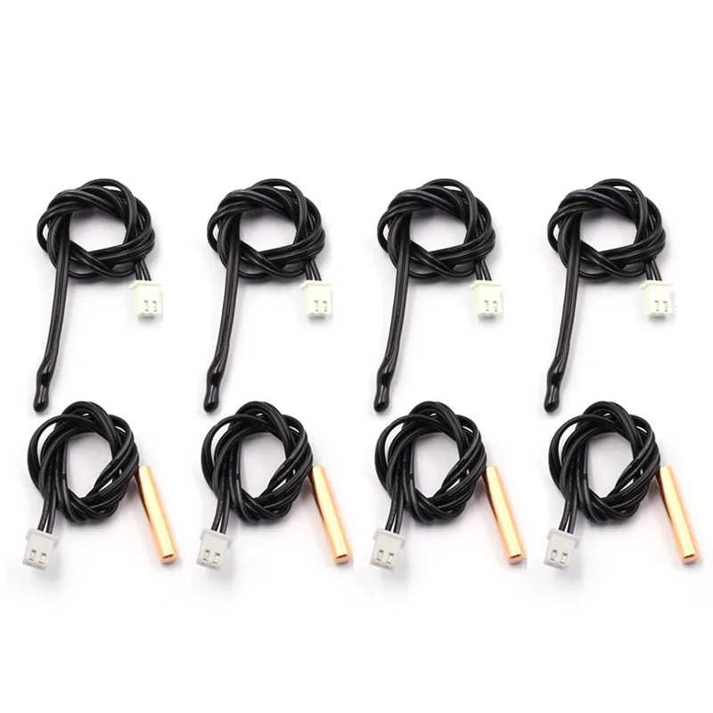 5PCS Klimaanlage Temperatur Sensor 5K 10K 15K 20K 25k 50K Klimaanlage Rohr Sensor gummi Kopf Kupfer Kopf