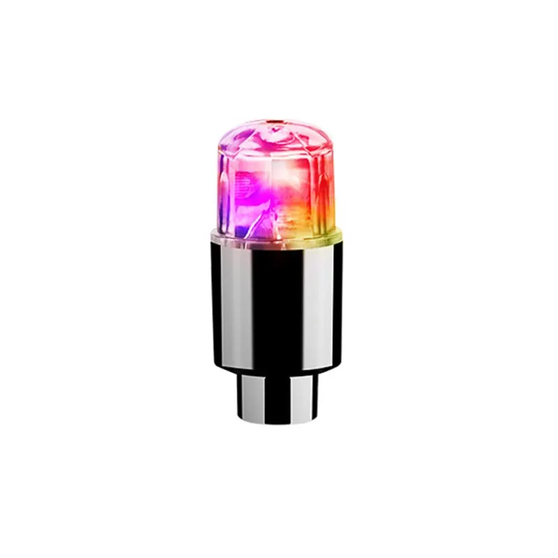 Auto Hub Umgebungslicht Fahrrad LED Reifen Lichter Universal- Auto Neon- Lampe Ventil Abdeckung Lichter Reifen Bunte Blinkende Glühbirne Dekoration: Armee Grün / Typ6