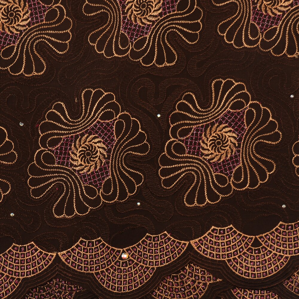 Swiss Voile Lace in Switzerland African Fabric Cotton Laces Fabric Embroidery Lace with Stones for Women KS3124B