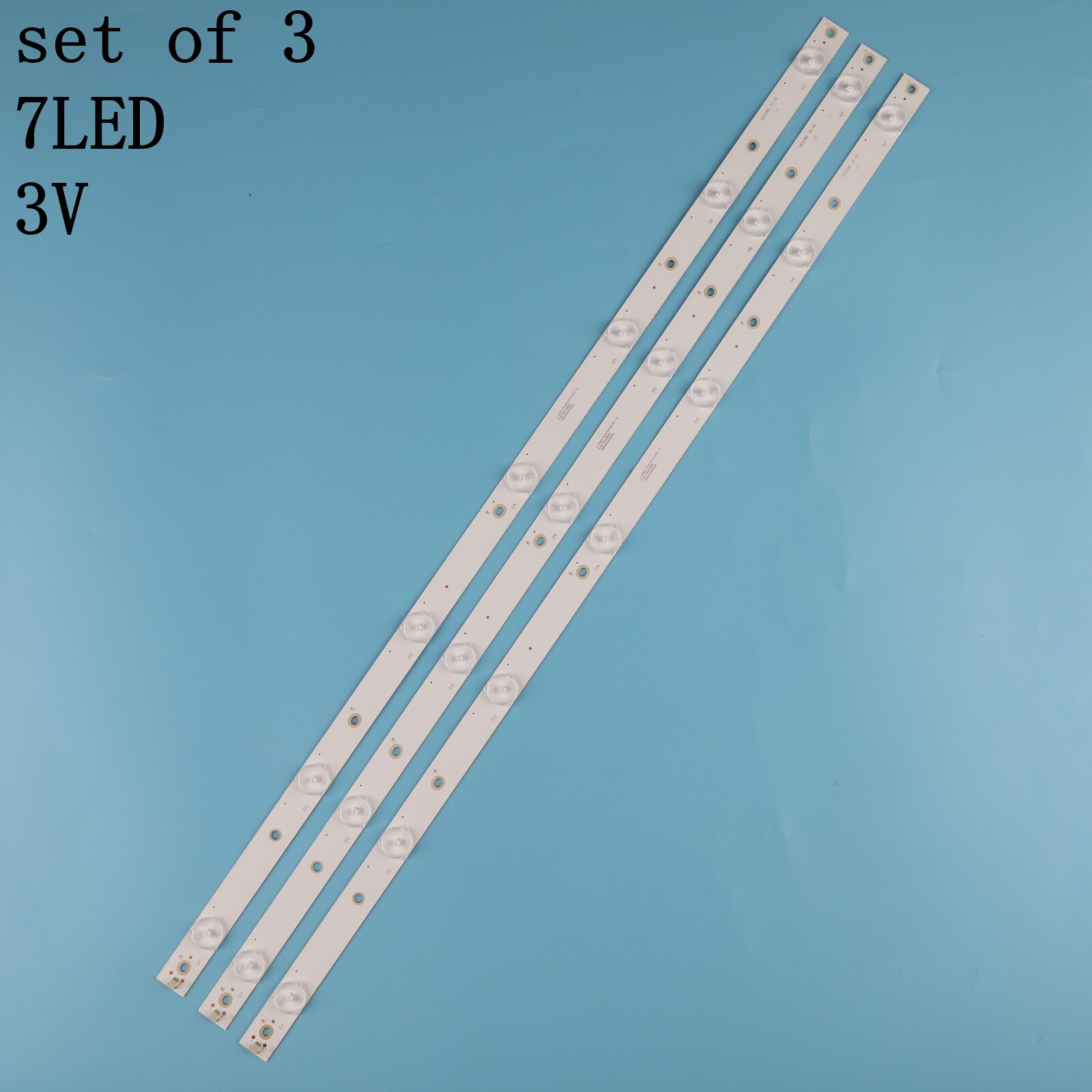 Kit de 3 uds 7LED(3V) 620mm de tira de LED para iluminación trasera para KDL-32R330D 32PHS5301 32PFS5501 LB32080 V0 E465853 E349376 TPT315B5