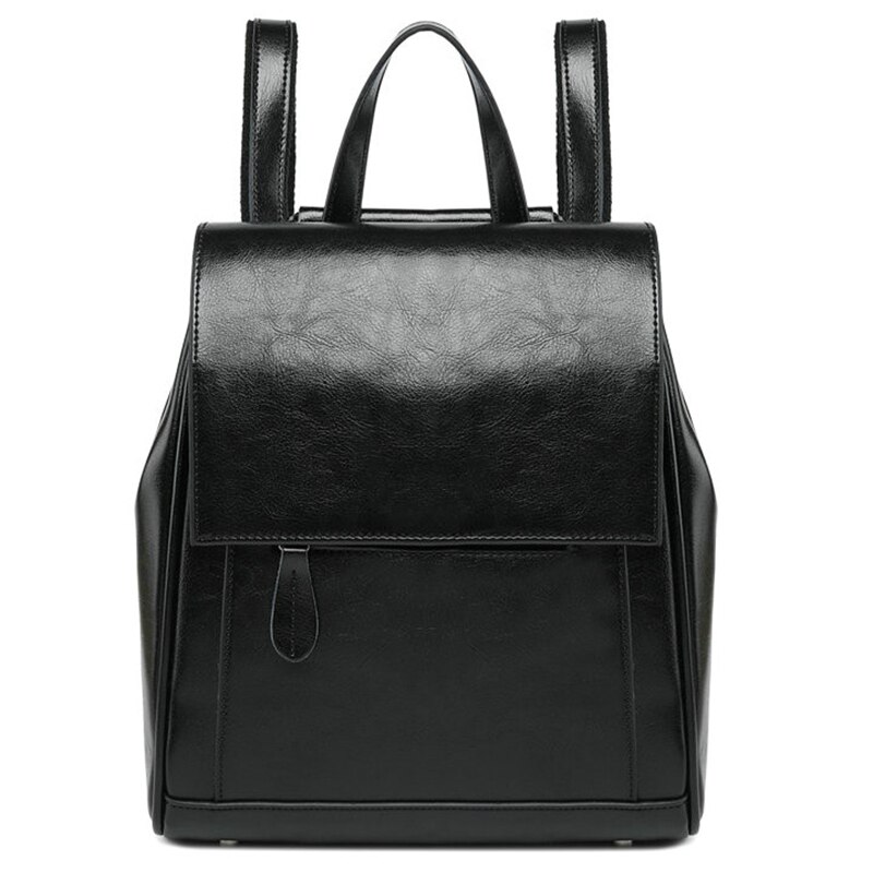 Frauen Umhängetasche Preppy Stil Schulter Diagonal Tasche: Black