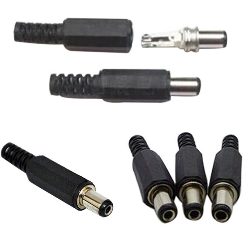 5 Paar = 10 Stuks 2.1X5.5Mm Man Vrouw Dc Power Plug Socket Jack Adapter Connectors Set