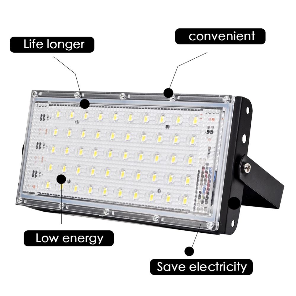 Led Flutlicht 50W Wasserdichte IP65 Outdoor LED Reflektor Licht Garten Lampe AC 220V 240V Spotlight Straße Beleuchtung