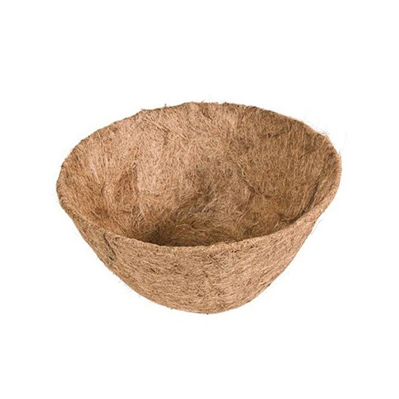 Kasvikuitu kukkakoriin vuoraukset kotiin kukkaruukun vuoraus vaihdettavat ruskeat puutarhakorivuoraustarvikkeet: A 25cm
