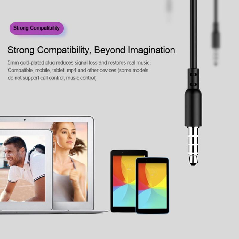 Auricolari Stereo da 3.5mm auricolari Stereo HiFi con riduzione del rumore per IOS Android UK Hr1