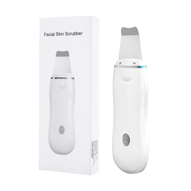 Ultrasonic Skin Scrubber Deep Face Cleaner Machine Dirt Blackhead Removal Facial Lifting Peeling Reduce Wrinkles Skin Scrubber: type 2