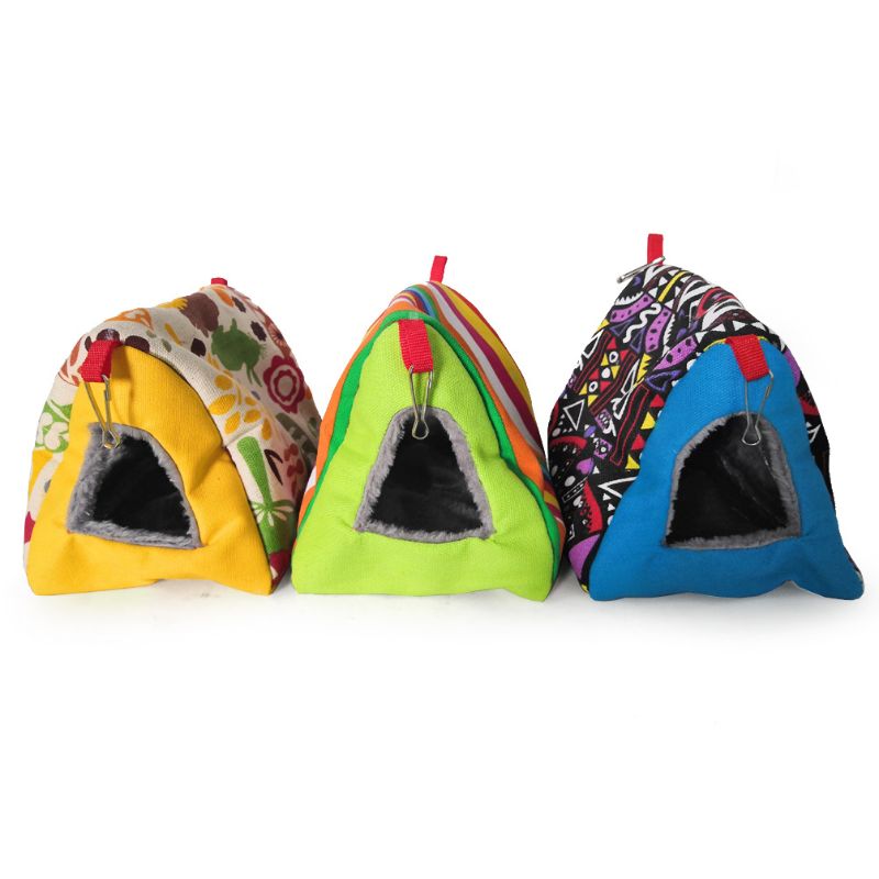 Nid d'oiseau câlin cabane perroquet Habitat grotte hamac suspendu Double trou sommeil lit D7YB
