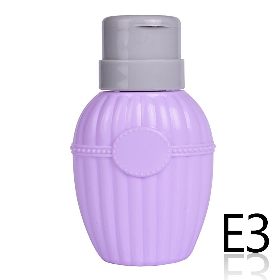 Volledige schoonheid 200ml lege flessen roze navulbare container voor vloeibare alcohol druk pomp dispenser make-up nagelkunst accessoire  ch003: E3