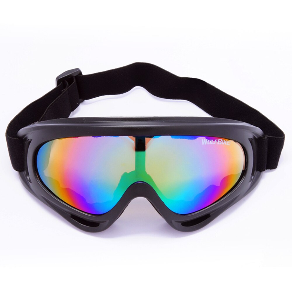 Wosawe cykelhjelm tysk læder vintage casco motorcykel åbent ansigt retro halvhjelm chopper cykel pilot motobike hjelm: Glas farverige