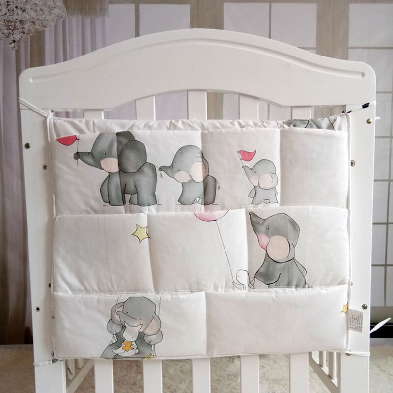 Star Baby Cot Bed Nursery Hanging Storage Bag Crib Organizer Storage Bag 60*50cm Toy Diaper Pocket for Crib Bedding Set: NO4
