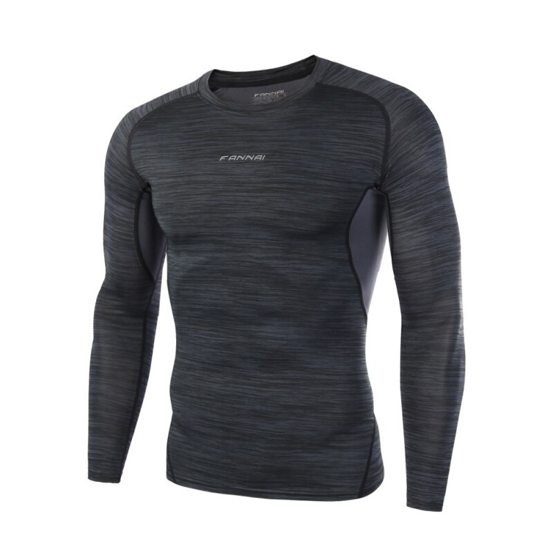 Topp gym långärmad kompression man sport t-shirts torr snabb långärmad löpning fitness kläder t-shirts toppar: Xl