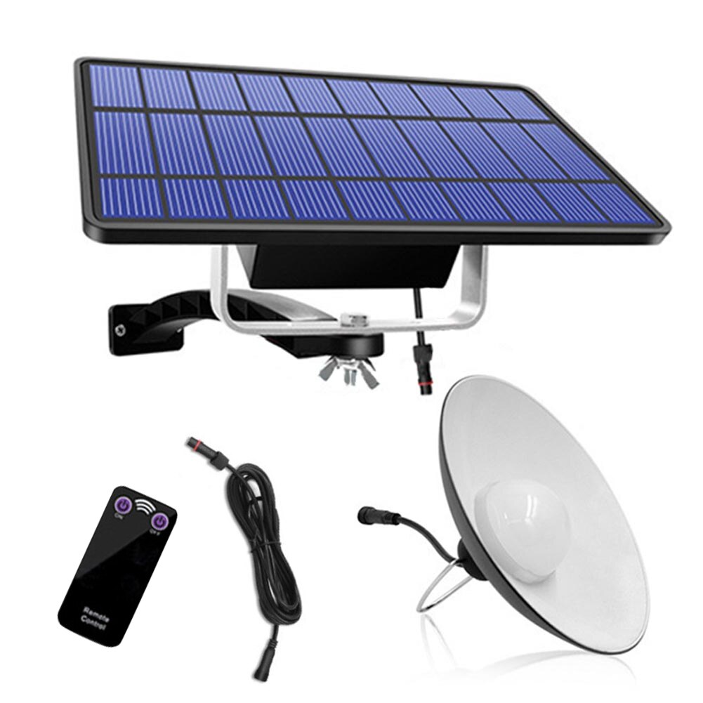 Haveskur lampe nødlys led solar pendellys altan opbevaringsrum  ip65 vandtætte hjemmehængende fjernbetjening: Sort et hvidt lys