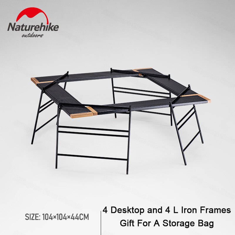 Naturehike Splicing Camping Table Outdoor Travel Free Combination Shelf Camping Table Multifunction Portable Use Bearing 30kg