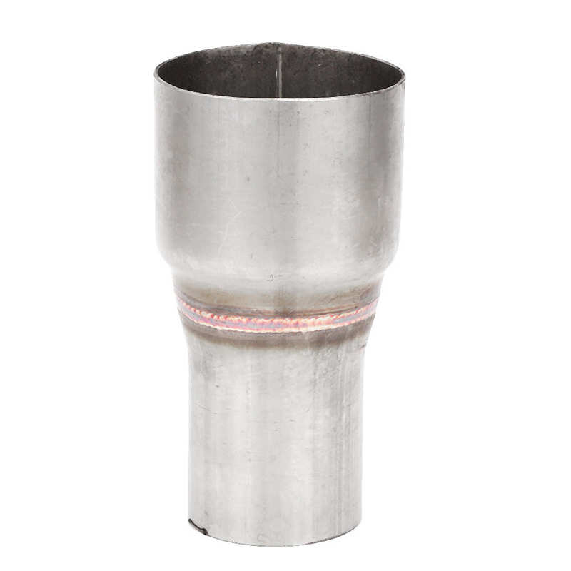 63mm/2.5in to 45mm/1.75in 304 Stainless Steel Exhaust Reducer Connector Pipe Standard Straight Coupler Tube with Hole