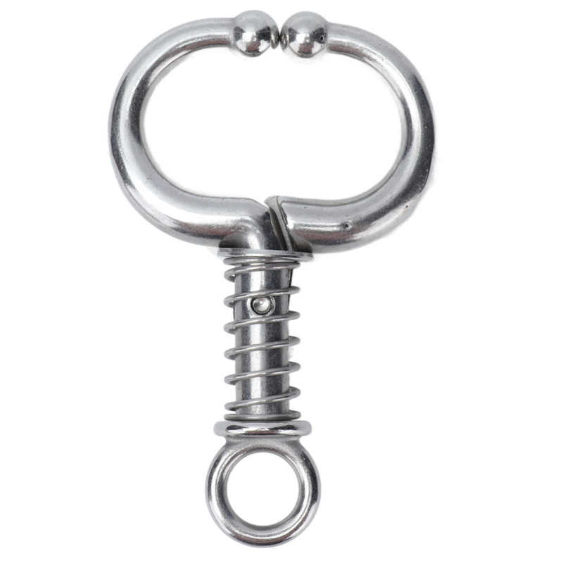 Farm Animal Supplies Cattle Nose Ring Stainless Steel Cattle Nose Clamp Bull Cow W Spring Nose Ring: Style1