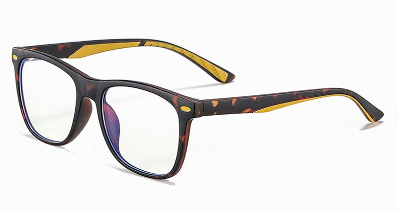 Veshion  tr90 frame anti-blauw licht bril voor baby's, kinderaccessoires voor meisjes en jongens, bril op sterkte voor kinderen, roze en blauw: Luipaard met helder