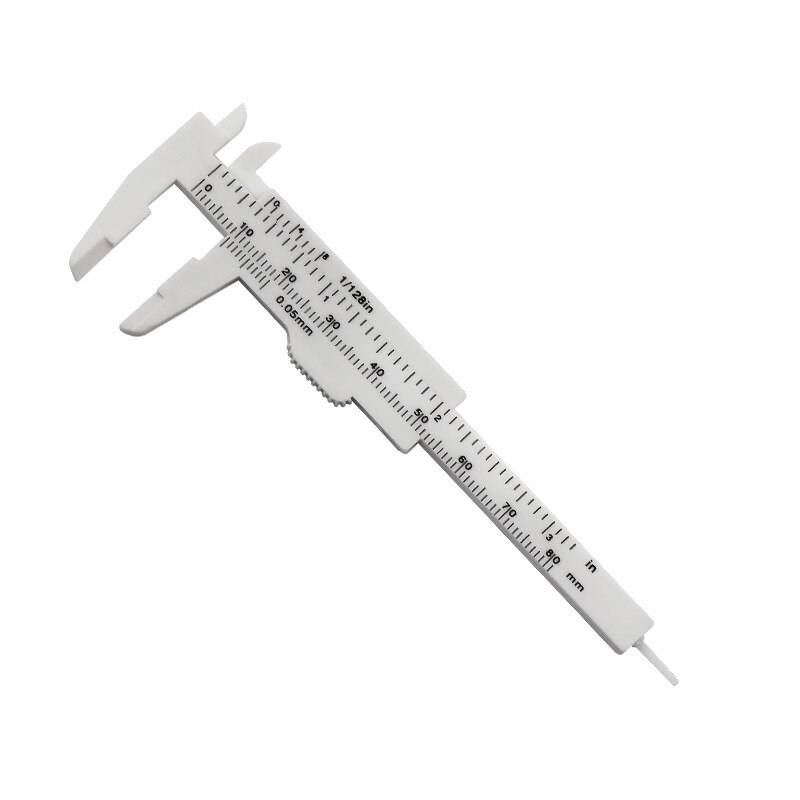 1pcs DIY Measure Tool Woodworking Metalworking Plumbing Model Making 150mm Vernier Caliper Aperture Depth Diameter Measure Tool: 80mm White