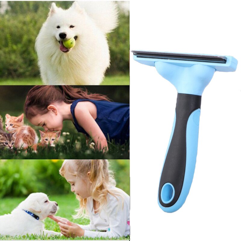 Pet Cat Hair Removal Brush Furmine Comb For Cats Animal Hair Removal Comb For Death Hair Deshedding Brush Cat dog Grooming tools
