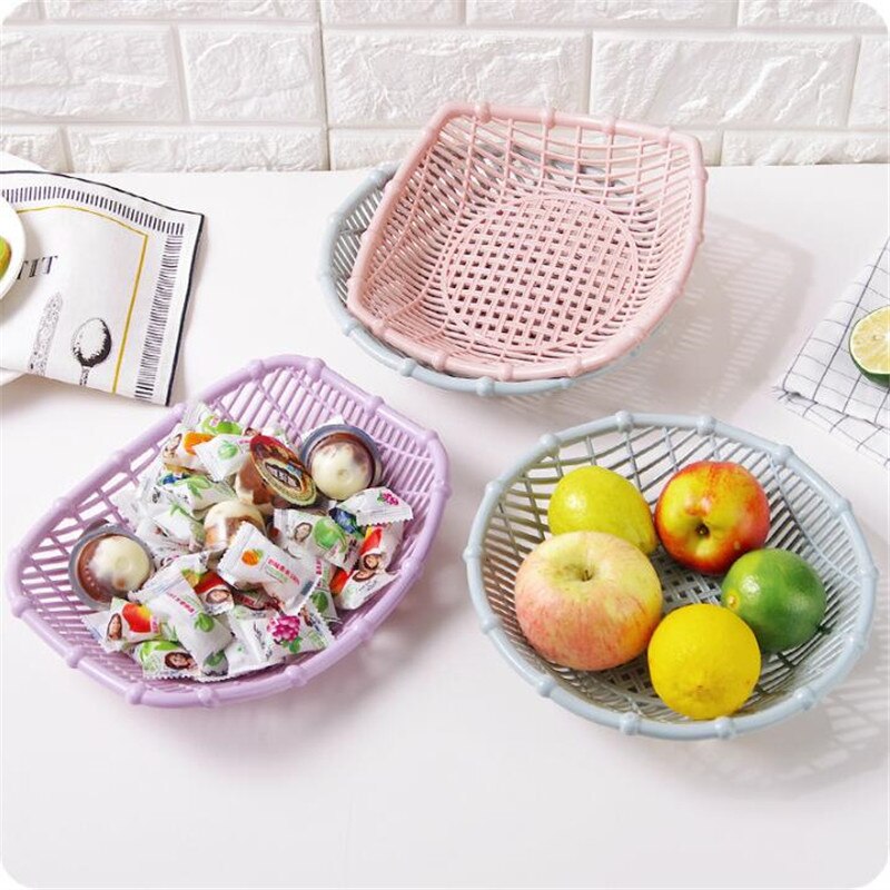 Hometree 1pc hul frugtkurv stue plastik snacktallerken frugttallerken slikkurv køkken grøntsagskurv  h492