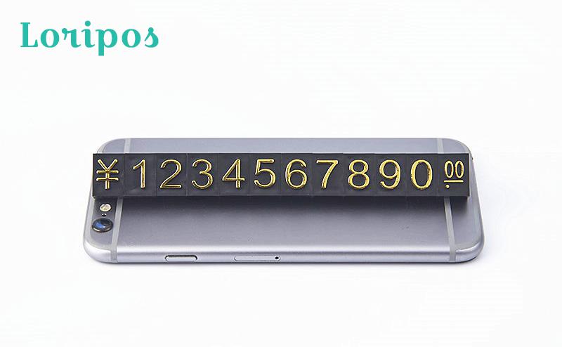 Commodity Price Label Marker Handicraft Porcelain Pentagon Price Block Label Number Jewelry Price Tag Brick Cube Sign Block