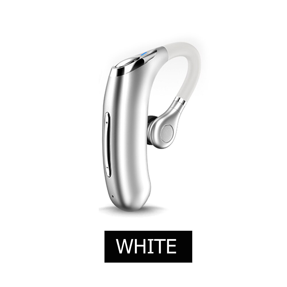 M50 Handsfree Wireless Bluetooth Earphones Noise Headphone Business Headset with Mic for Driver Sport Smartphones: Silver