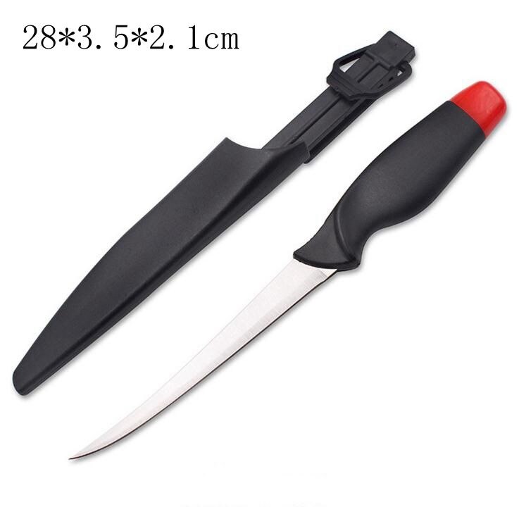Couteaux de Chef japonais saumon Sushi couteaux acier inoxydable filet de poisson cru couches Sashimi couteau poisson grattoir cuisine outil: B