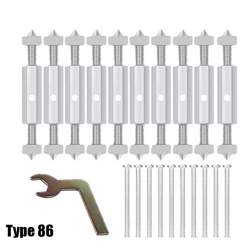 Switch Socket Cassette Screws Support Rod Wall Mount Switch Box Repair Tool Sets for Mounting Box Switches And Sockets TY53: Type 86