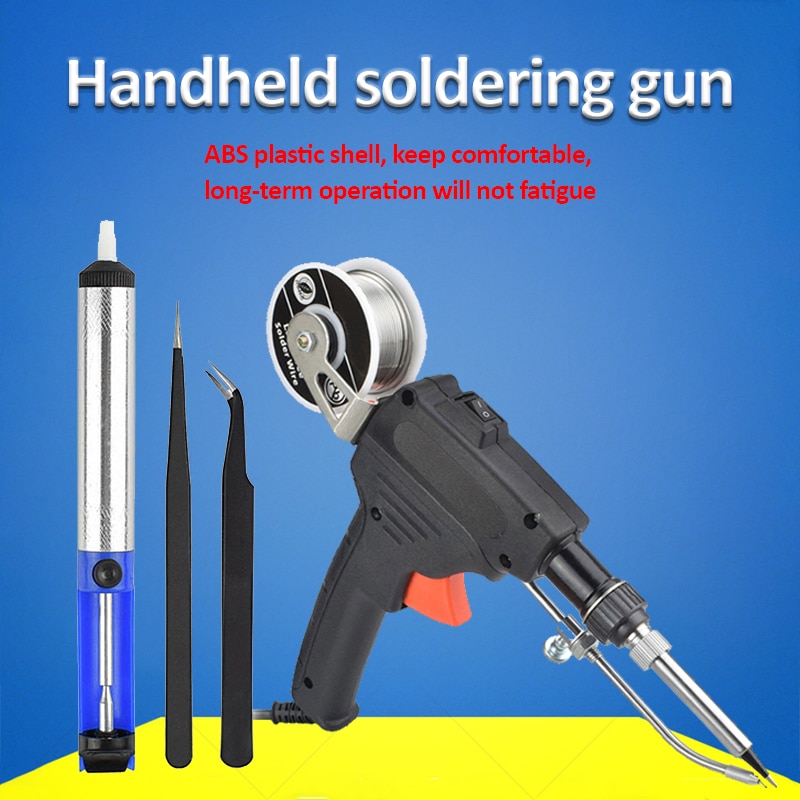 Elektrisk loddeboltpistol 60w elektriske loddebolter håndholdt turnuskandidat oppvarming loddebolt avsender automatisk tinnpistol