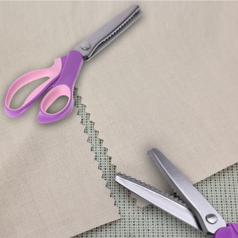 Pro 5mm Rvs Zigzag Pinking Naaien Cut Dressmaking Tailor Scharen Schaar DIY Kleding Naaien Kleermaker Schaar