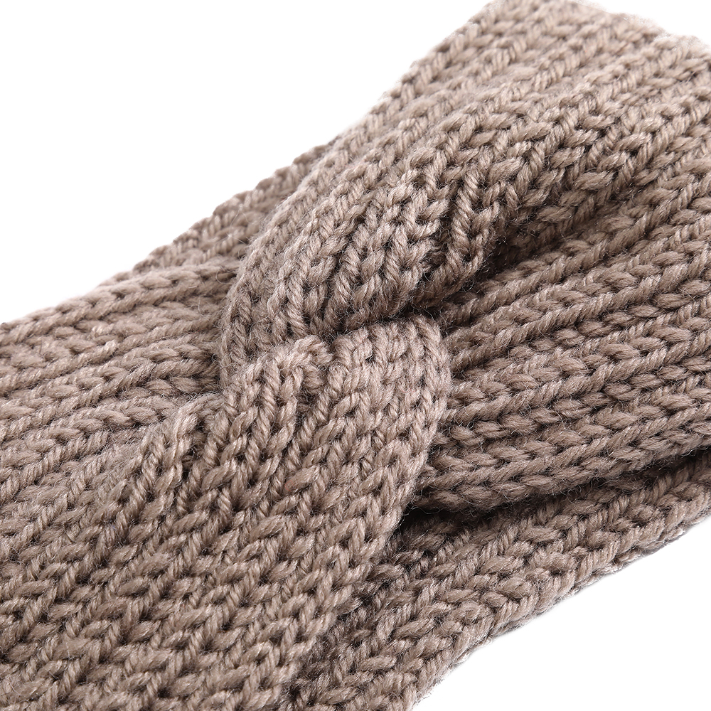 Wol gebreide knoop kruishoofdband voor vrouwen herfst winter boog elastische haarbanden meisjes haaraccessoires hoofddeksels haarbanden nieuw