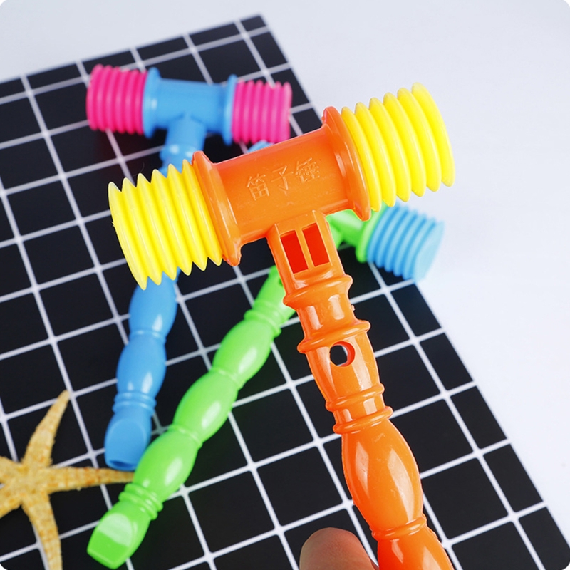 Educatief Beukende Speelgoed Hamer Voor Baby Zacht Plastic Met Pieper &amp; Fluitje