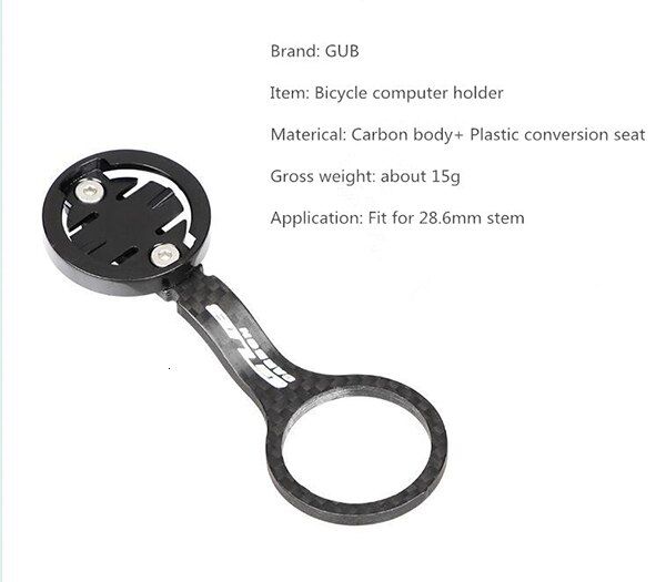 Computer Carbon Steering Cyclus Gub Fiets Houder Houder Houder Garmin Bryton Cateye Tafel Mtb Ondersteuning Fiets Road Mount Gps