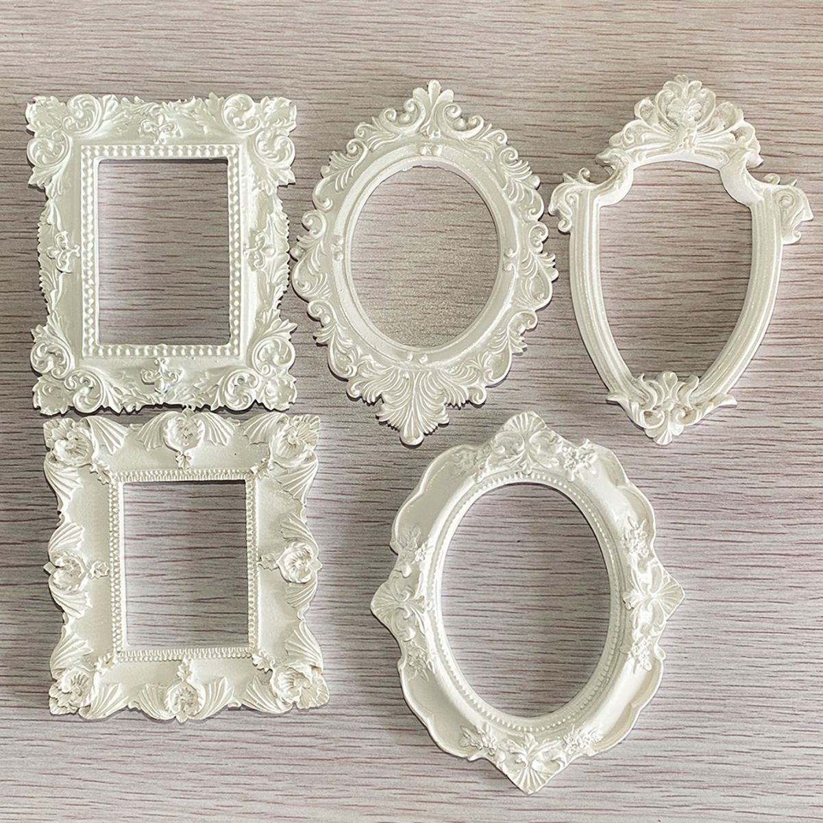 Mini Gold kleiner Fotorahmen Schieß Requisiten retro-Fotorahmen Ich bin europäischen Stil geprägte Nagel Kunst Ohrringe Pose Requisiten