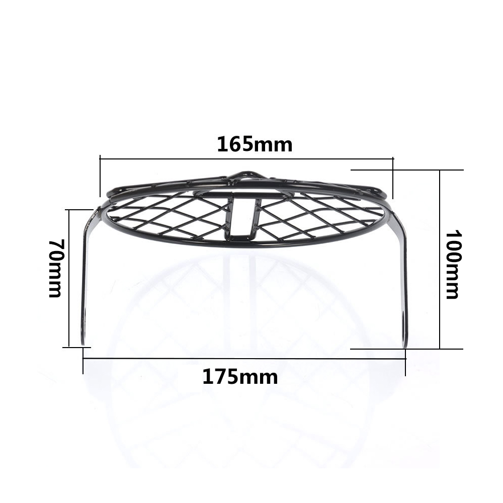 Universal Motorcycle Headlight Protector Guard 6.5inch Motorbike Light Lamp Metal Cover Mesh Grill Mask for Harley CG125 GN125