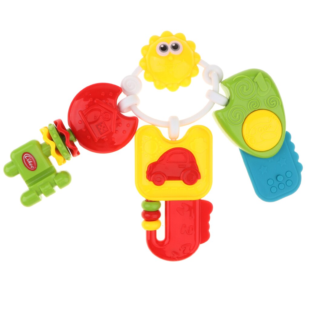 3 In Een Baby Musical Rammelaar Ring Zintuiglijke Bijtring Speelgoed Voor Baby Wieg, Kinderwagen, Wieg, kinderwagen Seat Opknoping Sound Vroege Educatief
