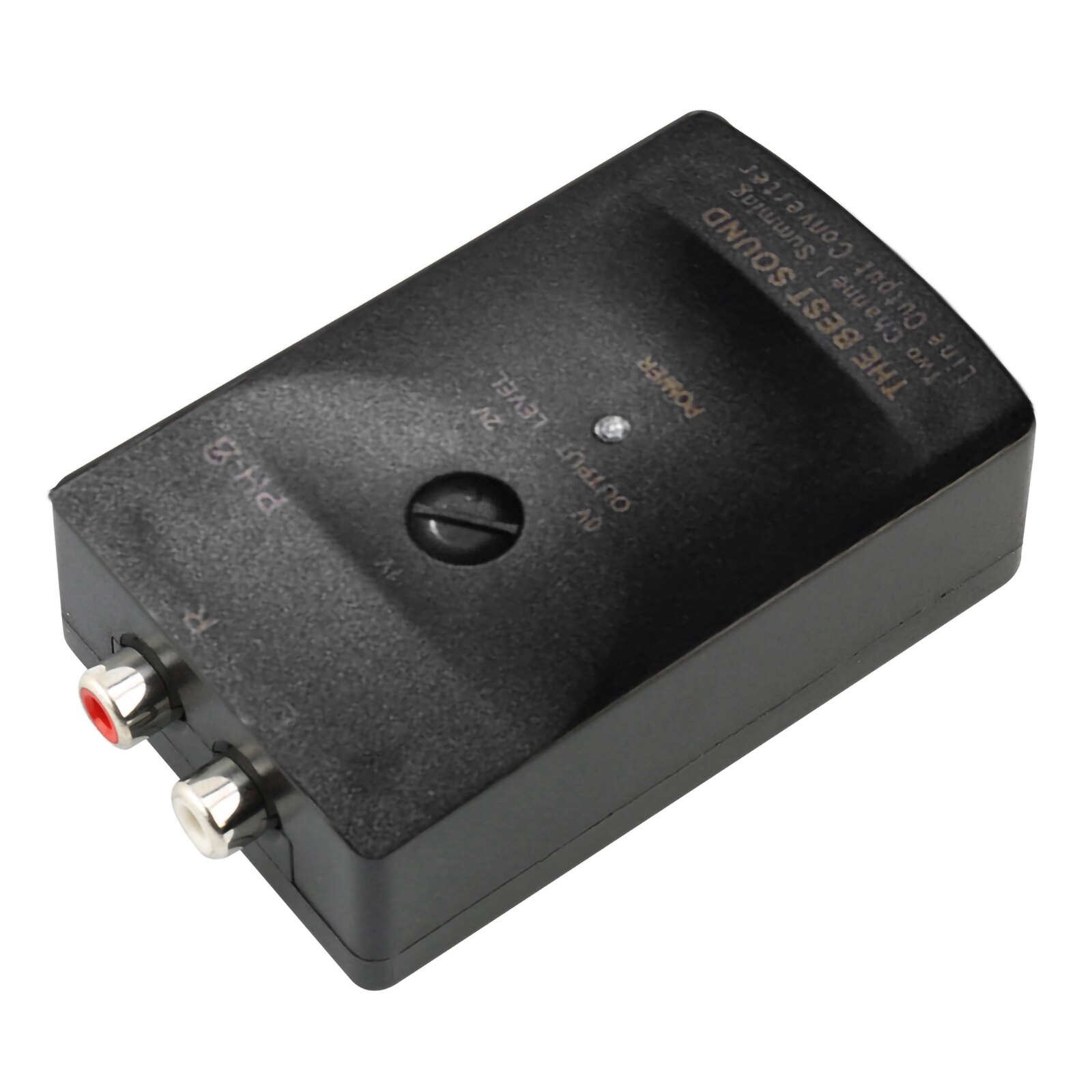 Convertidor de nivel de altavoz para coche, salida RCA, altavoz estéreo, convertidores de nivel alto a bajo con función de retardo,